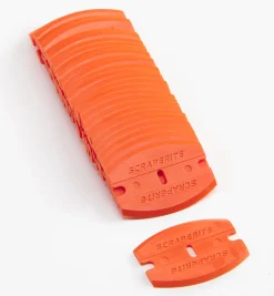 Lee Valley Curved Orange Plastic Razor Blades