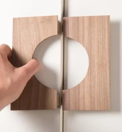 Lee Valley Danish Walnut Semicircular Framed Pull