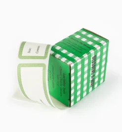 Lee Valley Dissolvable Labels
