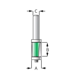 Lee Valley Double-Bearing Flush Trimming/Template Bits