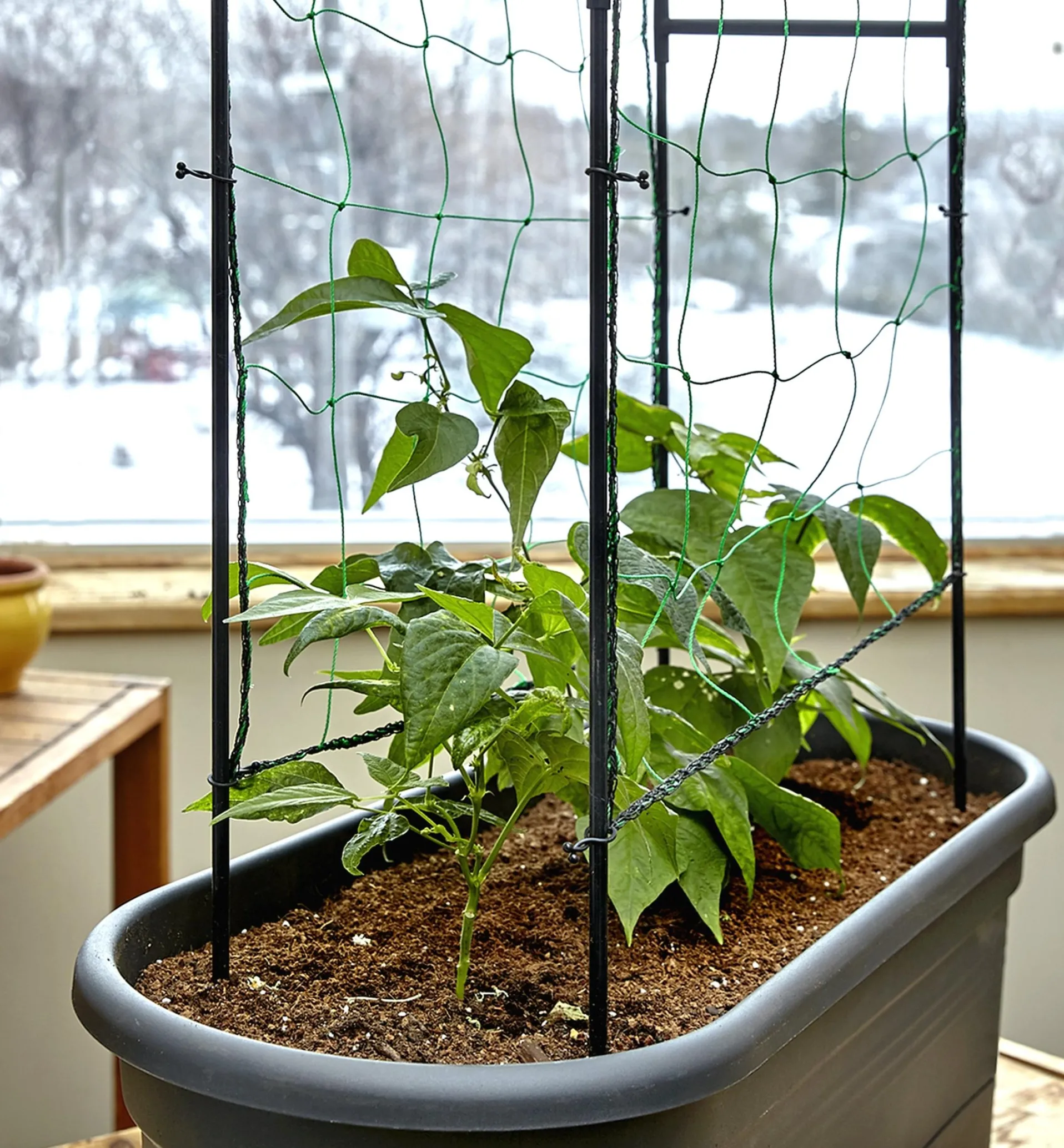 Lee Valley Elho Self-Watering Planter With Trellis