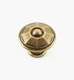 Lee Valley Faceted Brass Knobs