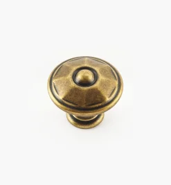 Lee Valley Faceted Brass Knobs