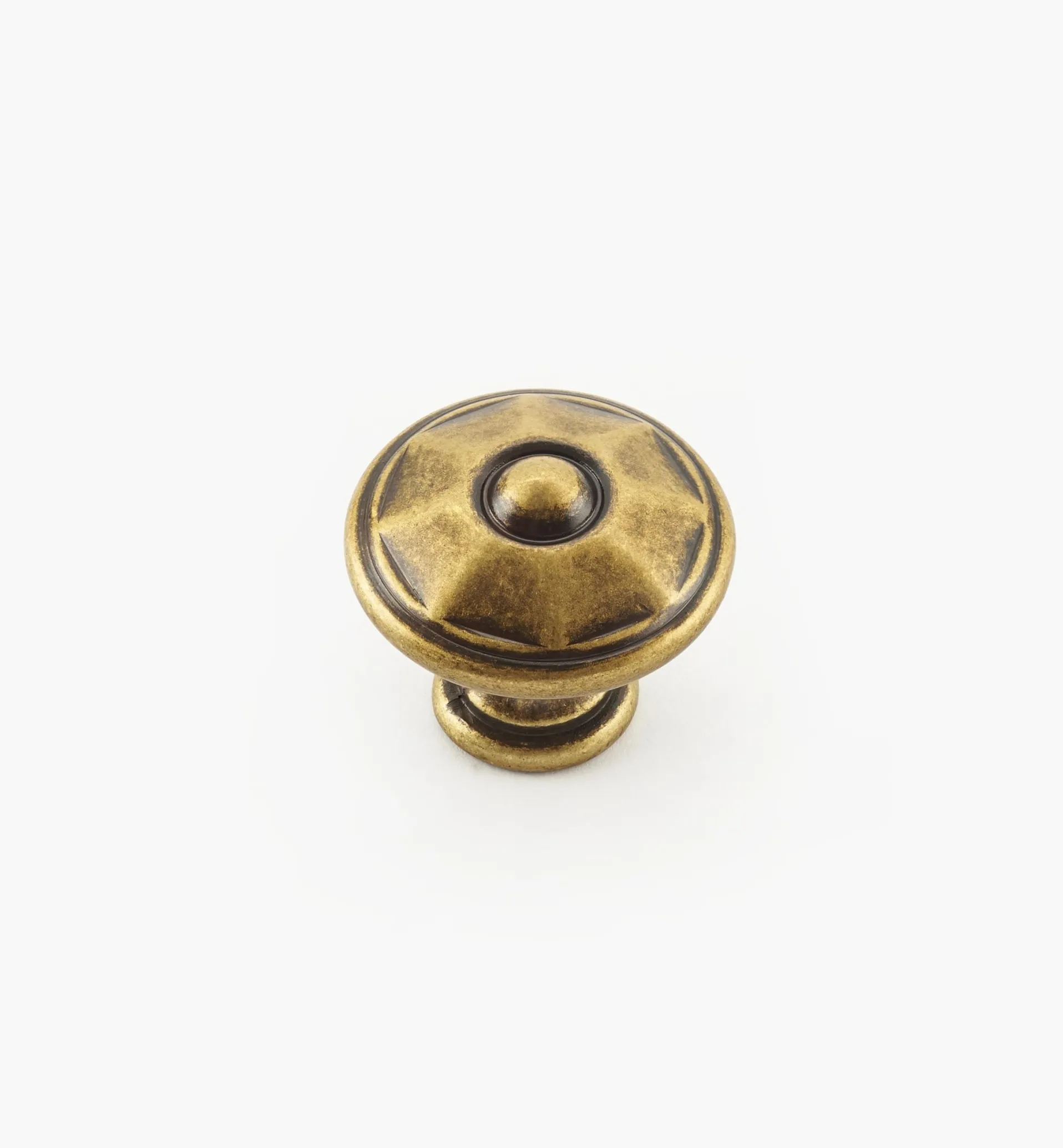 Lee Valley Faceted Brass Knobs