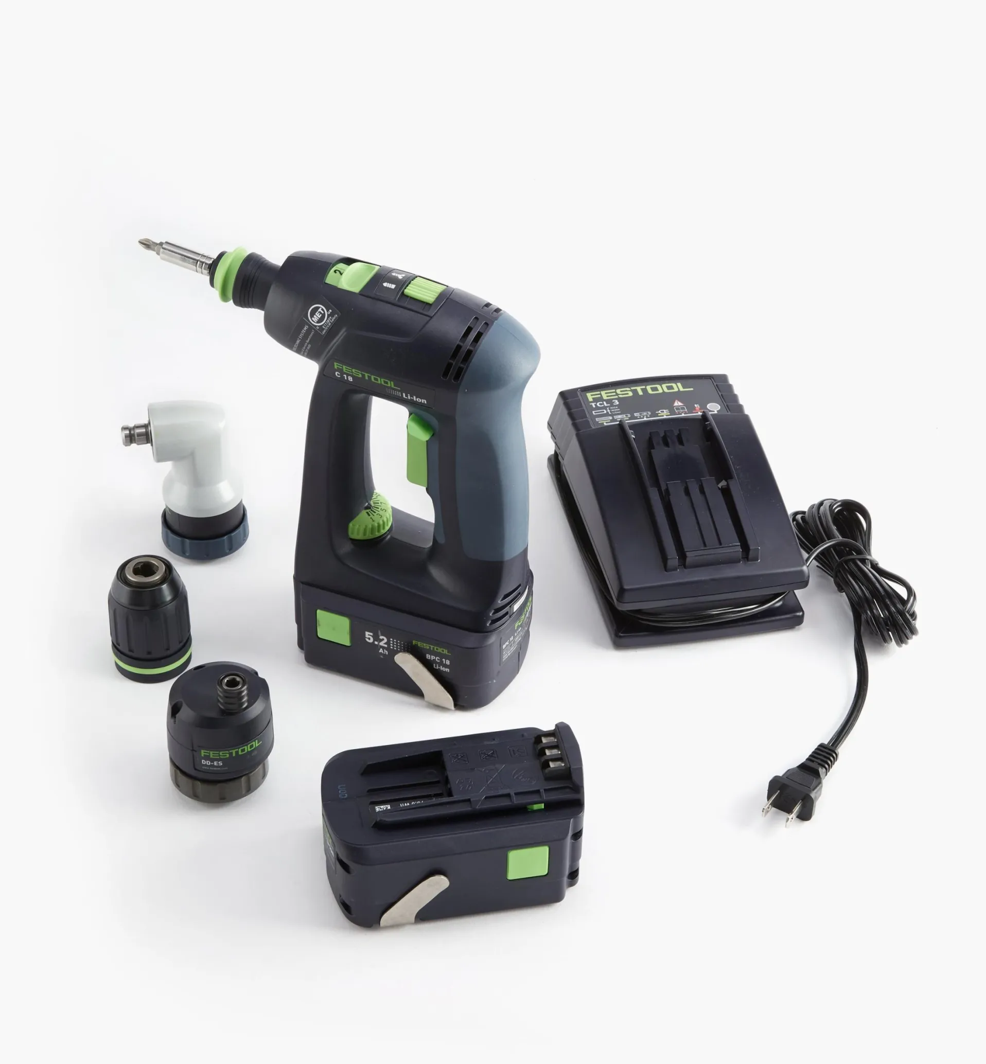 Lee Valley Festool C 18 Cordless Drill Set