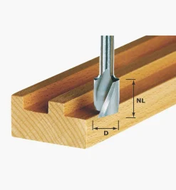 Lee Valley Festool HSS Spiral Router Bit