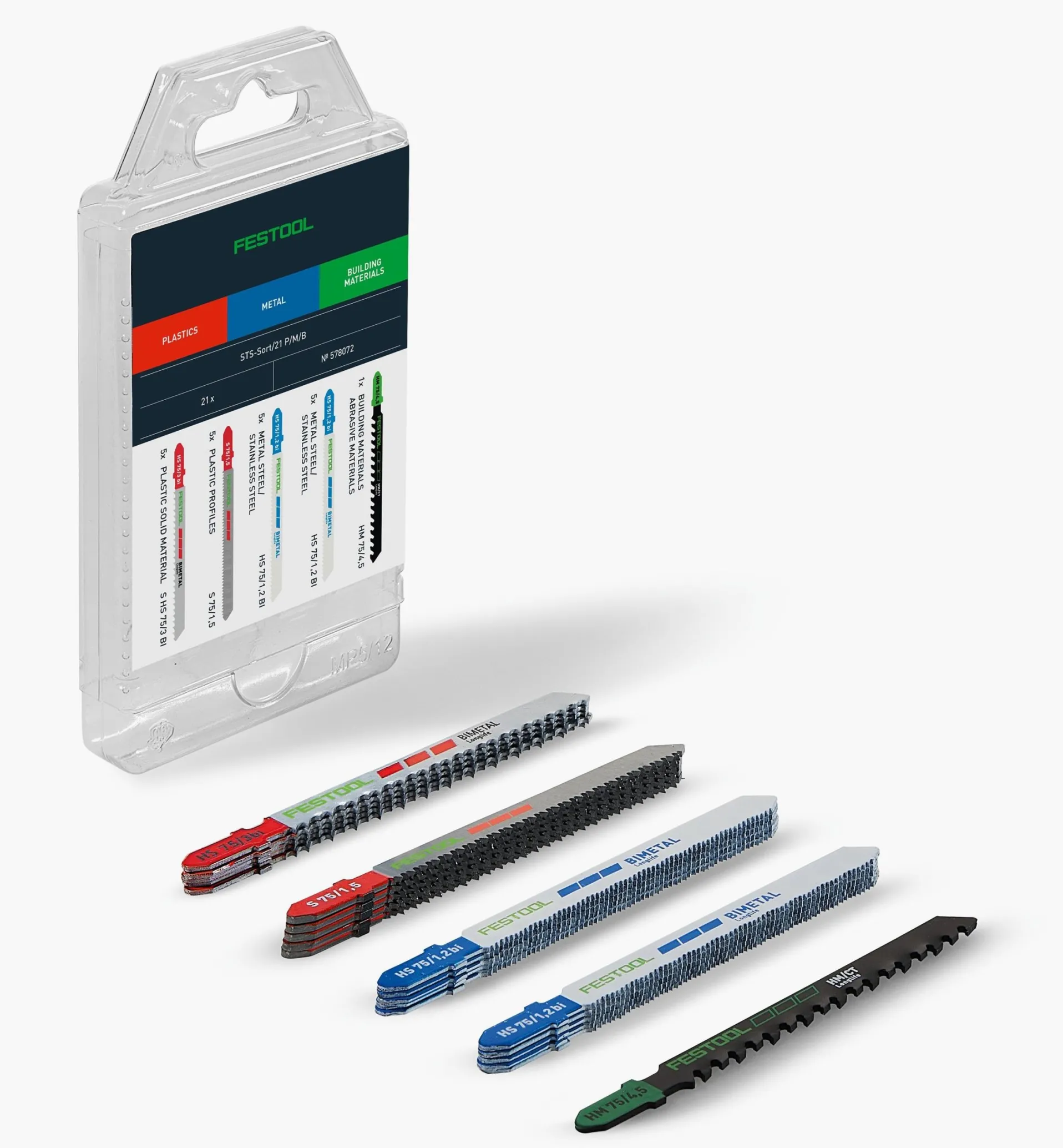 Lee Valley Festool Jigsaw Blade Set STS-Sort/21 P/M/B