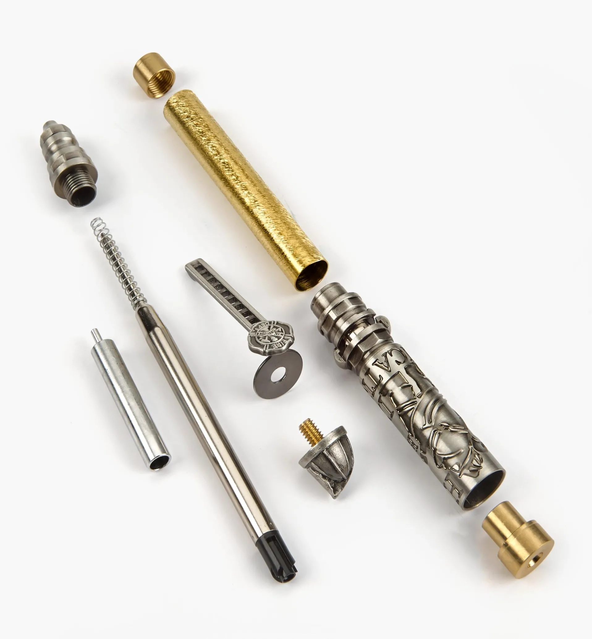 Lee Valley Firefighter Ballpoint Push & Lock Pen Hardware