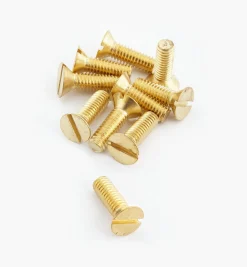 Lee Valley Flat-Head Slot Brass Machine Screws
