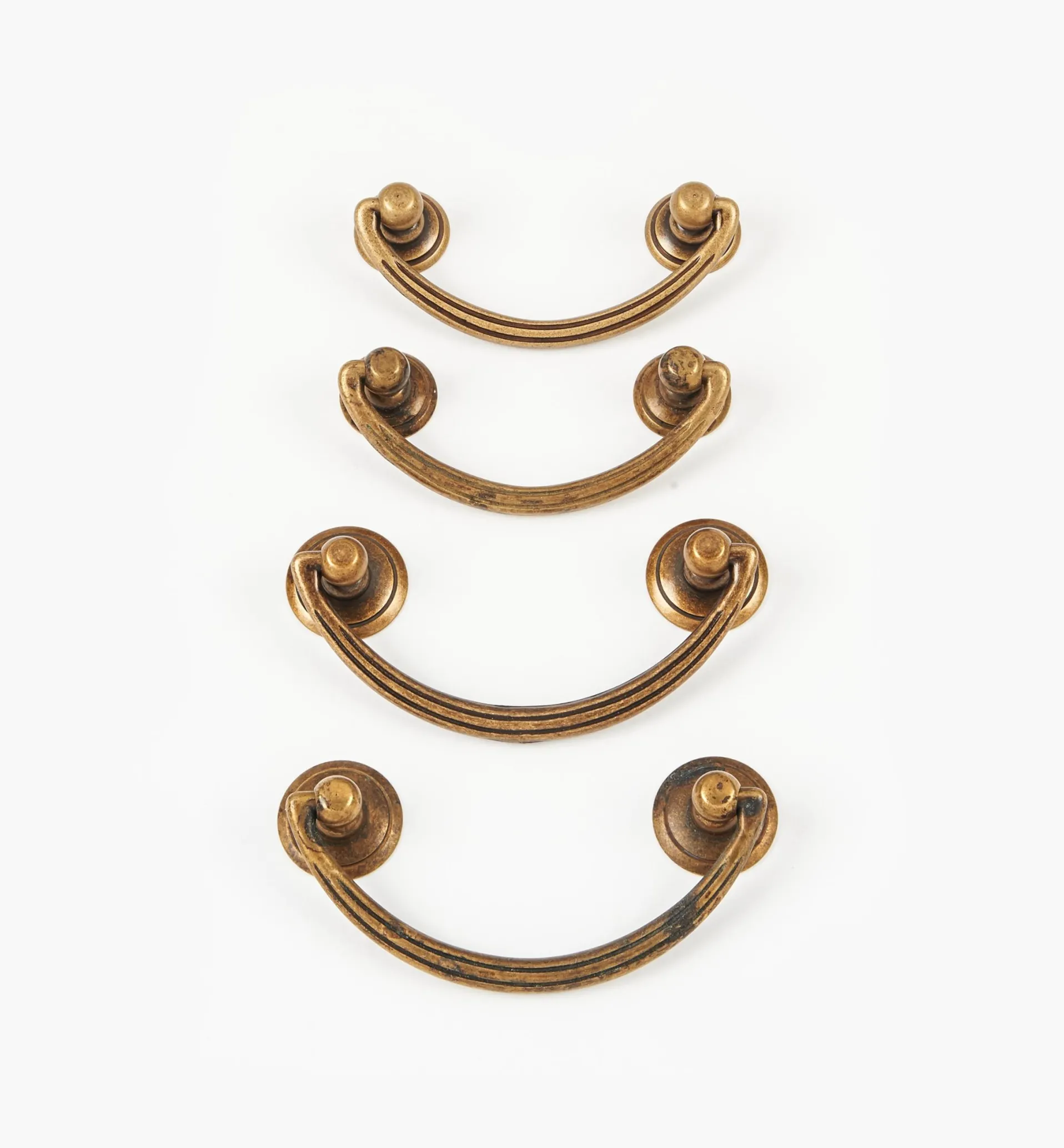 Lee Valley Fluted Brass Handles