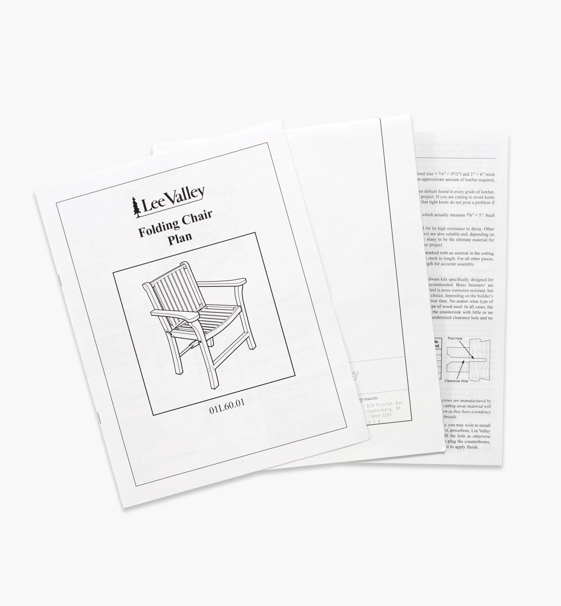Lee Valley Folding Chair Plan