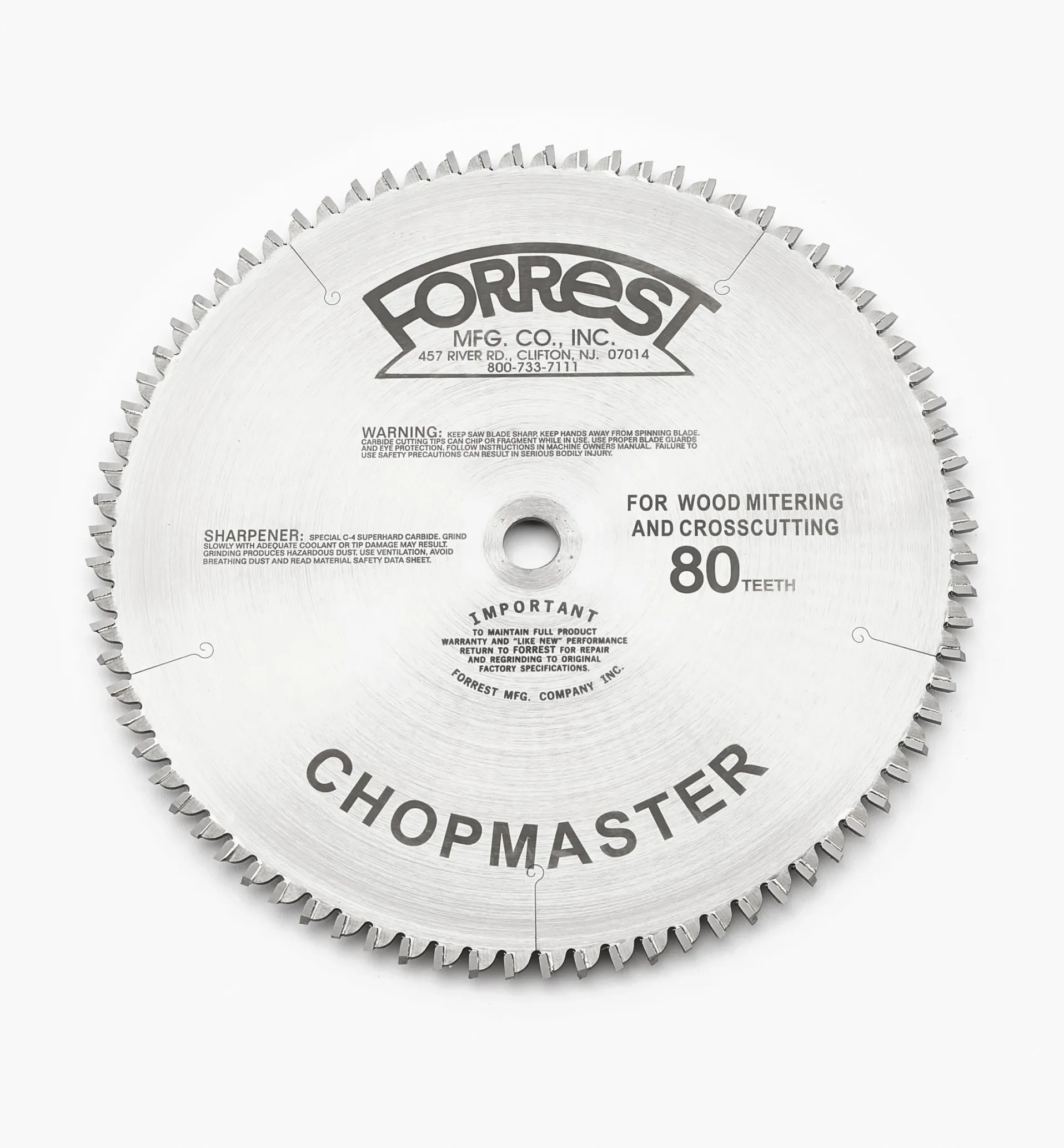 Lee Valley Forrest Chopmaster Saw Blades