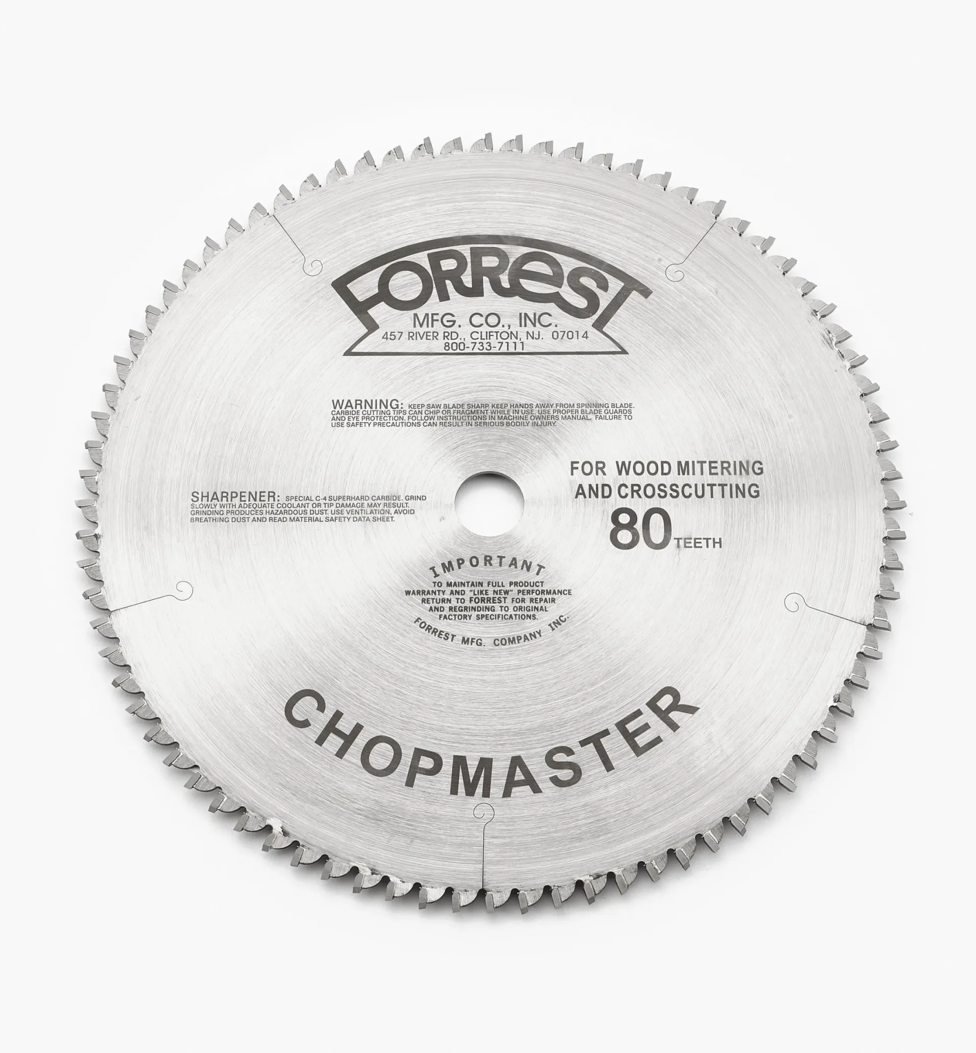 Lee Valley Forrest Chopmaster Saw Blades