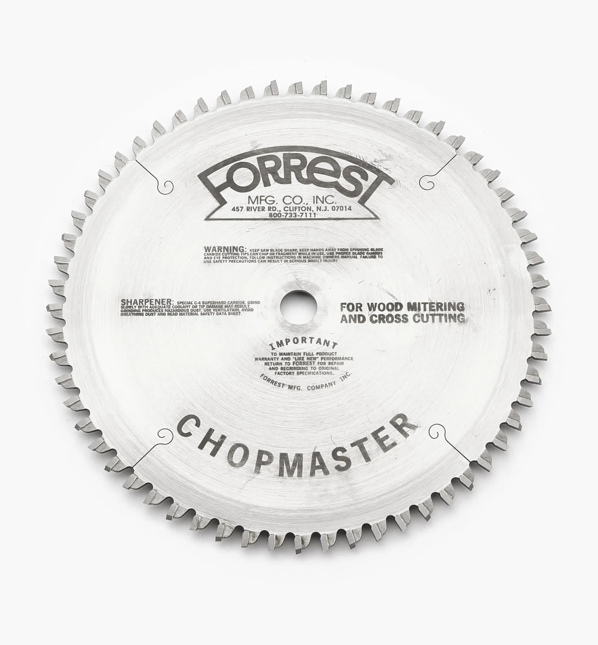Lee Valley Forrest Chopmaster Saw Blades