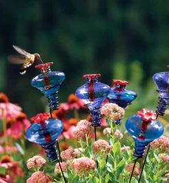 Lee Valley Glass Flower Hummingbird Feeder