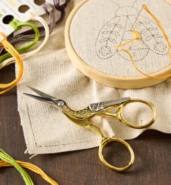 Lee Valley Gold-Plated Stork Scissors
