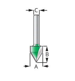 Lee Valley Groove Bit – 60° Angle