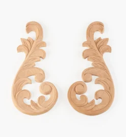 Lee Valley Hand-Carved Matched Wooden Scrolls