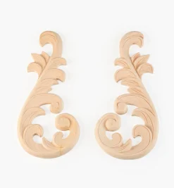 Lee Valley Hand-Carved Matched Wooden Scrolls