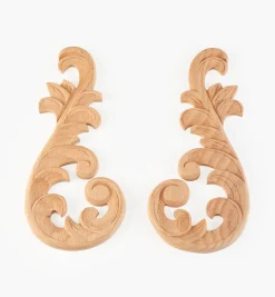 Lee Valley Hand-Carved Matched Wooden Scrolls