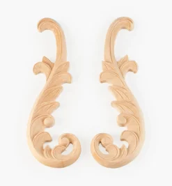 Lee Valley Hand-Carved Matched Wooden Scrolls