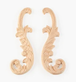 Lee Valley Hand-Carved Matched Wooden Scrolls
