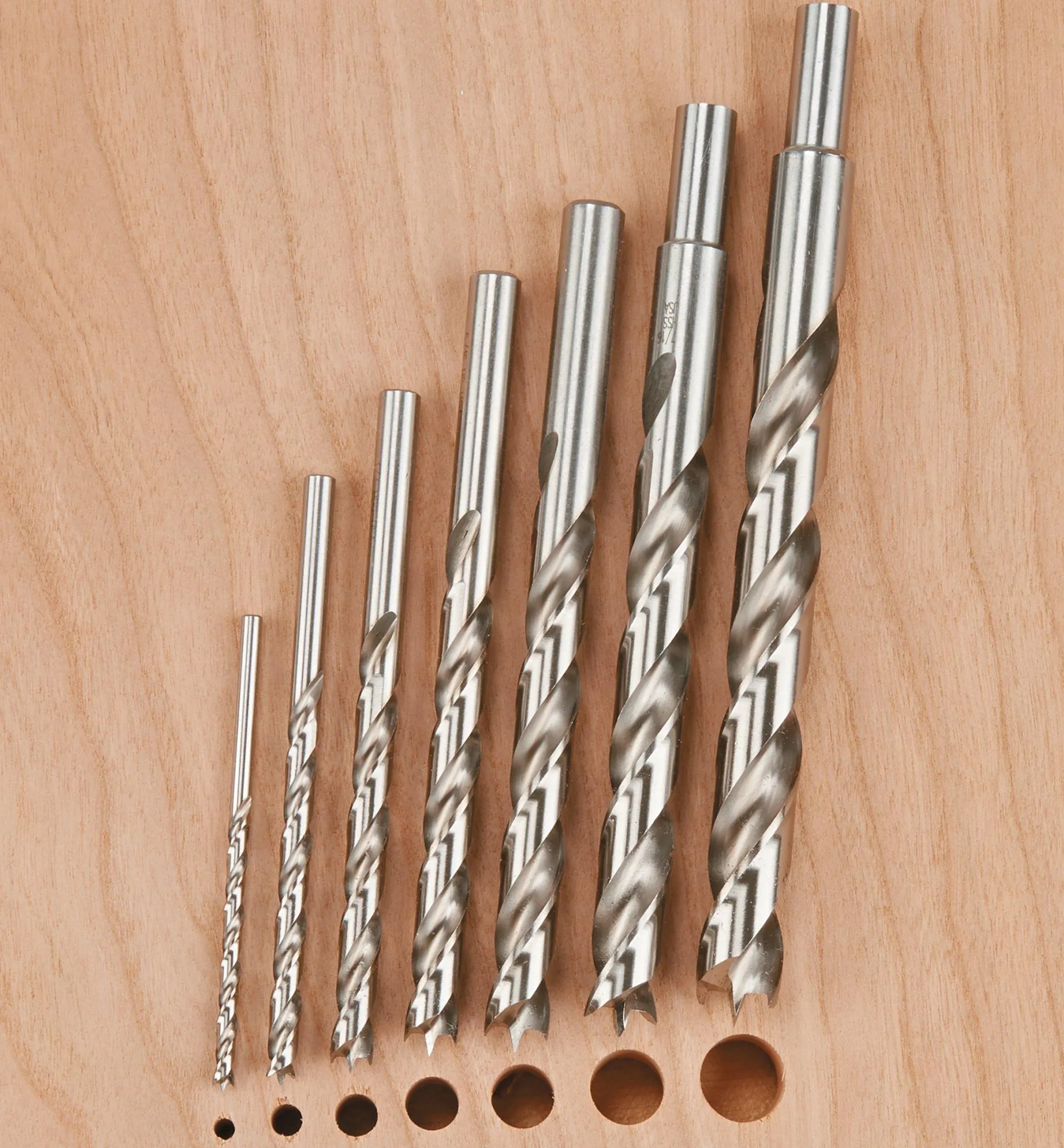 Lee Valley HSS Lipped Imperial Brad-Point Drills