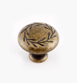 Lee Valley Inspirations Leaf Motif Knobs