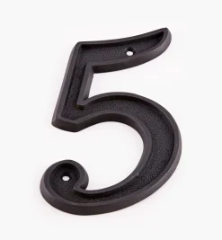 Lee Valley Italic Cast Brass House Numbers