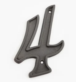 Lee Valley Italic Cast Brass House Numbers