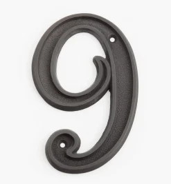 Lee Valley Italic Cast Brass House Numbers