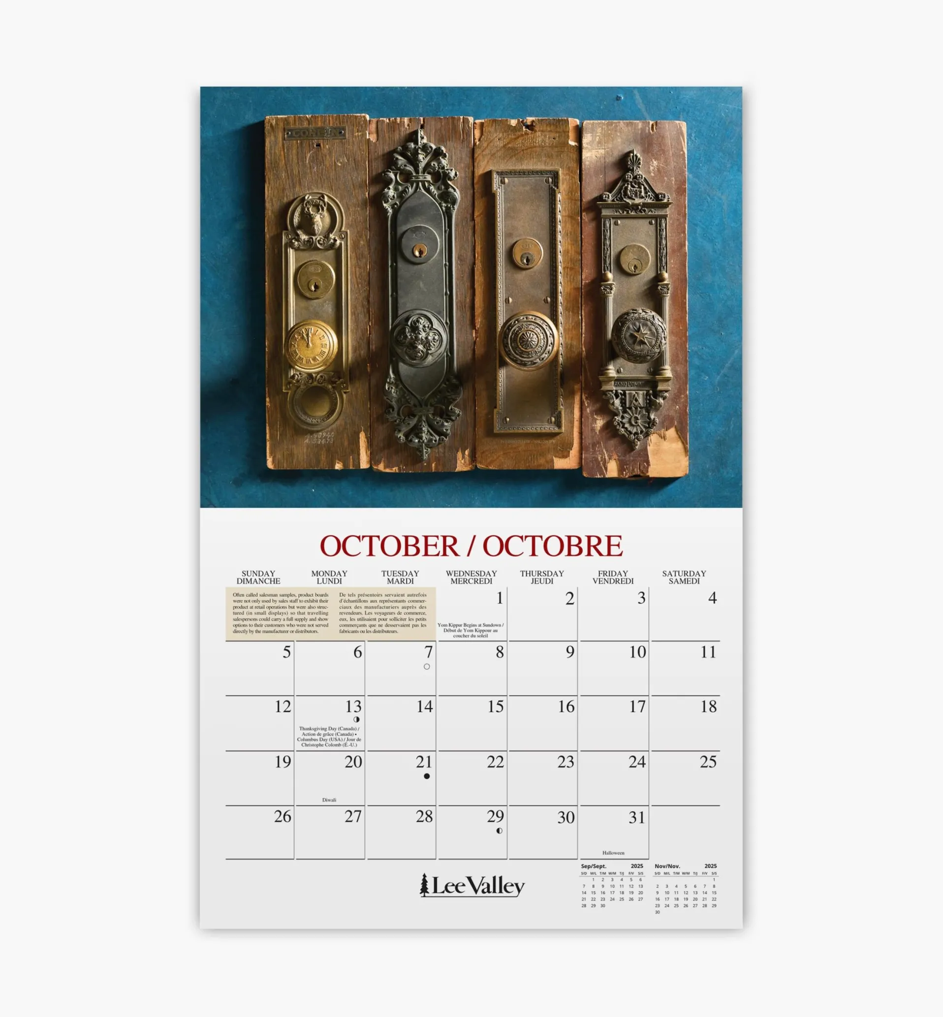 Lee Valley 16-Month Woodworking Calendar