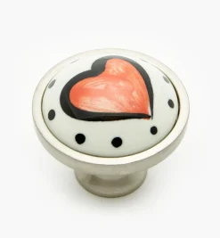 Lee Valley Liberty Ceramic Heart Knobs