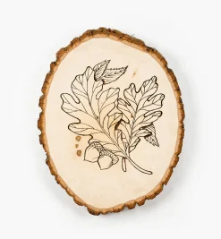 Lee Valley Live-Edge Oval Basswood Plaques