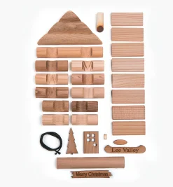 Lee Valley Log Cabin And Barn Ornament Kits