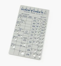 Lee Valley Machine Screw Gauge