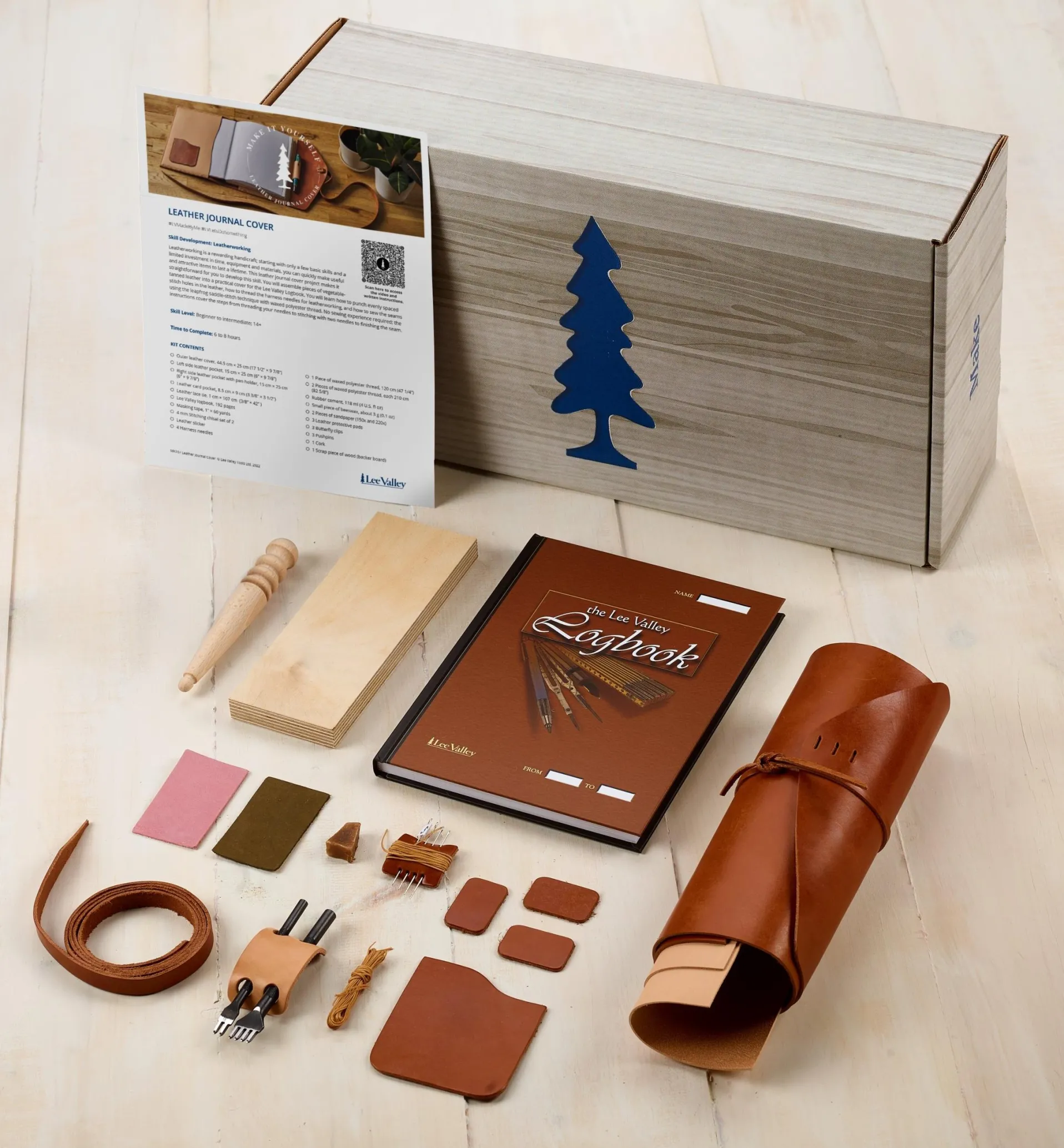 Lee Valley Make It Yourself Leather Journal Cover Kit