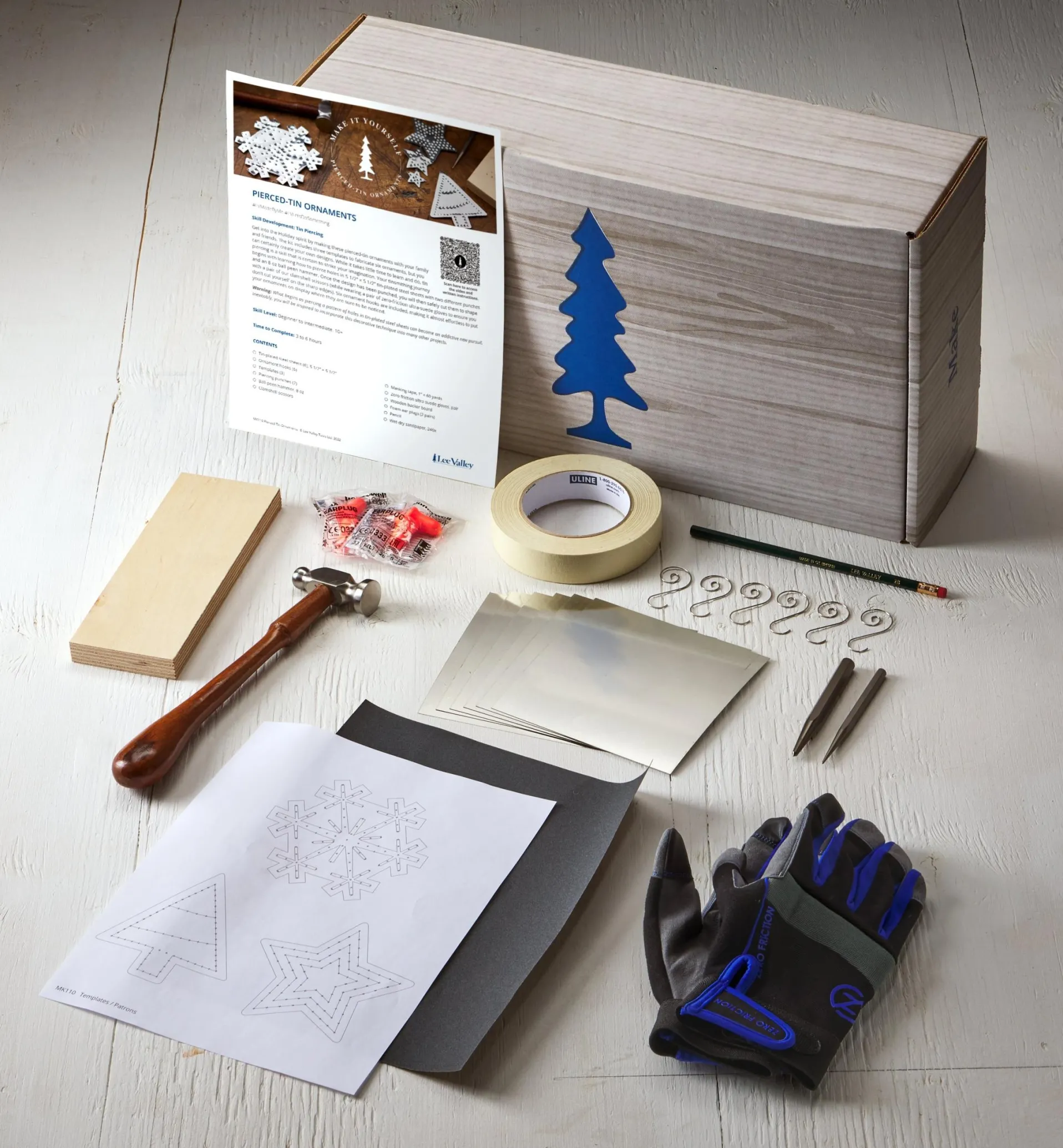 Lee Valley Make It Yourself Pierced-Tin Ornaments Kit