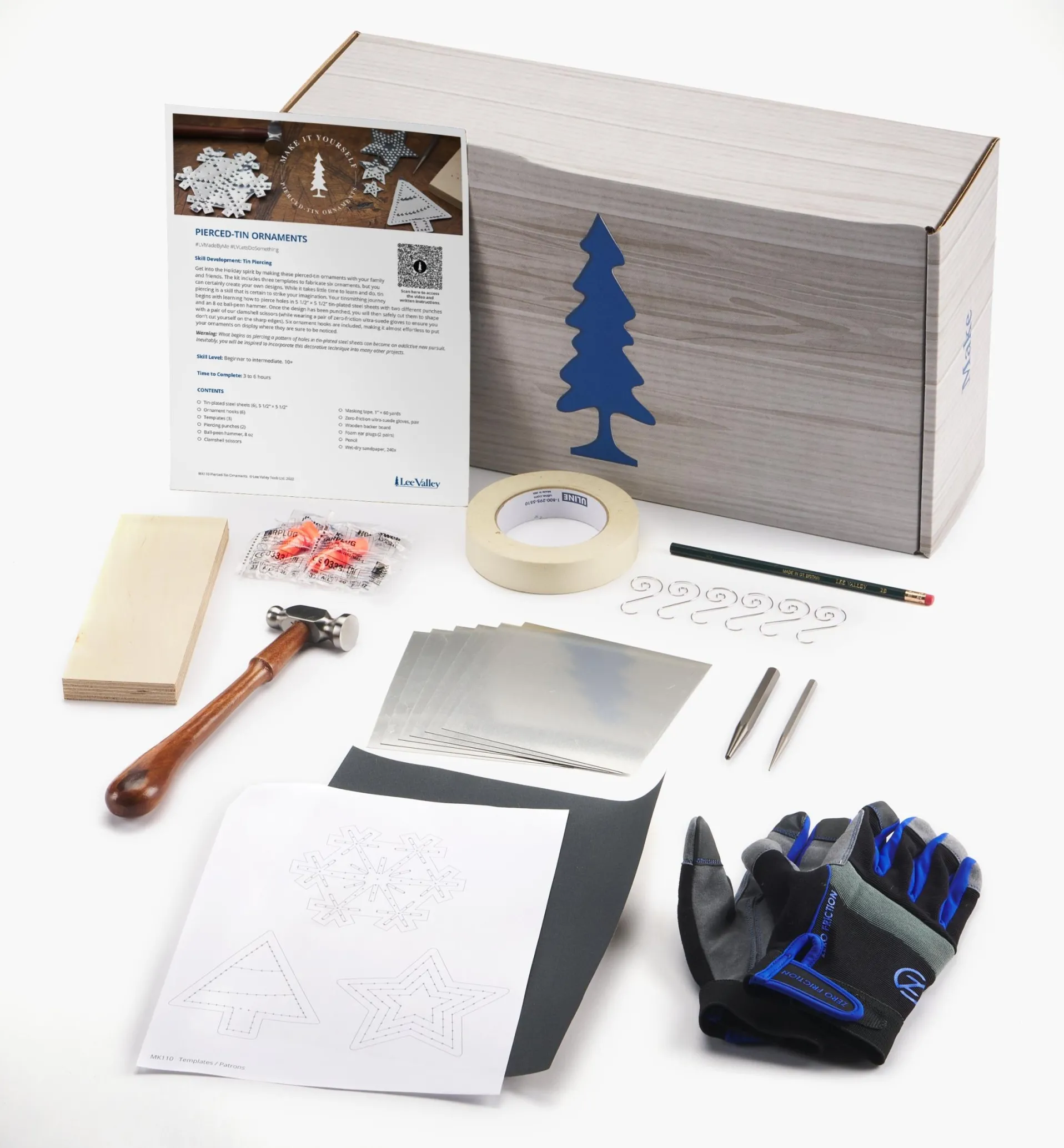 Lee Valley Make It Yourself Pierced-Tin Ornaments Kit