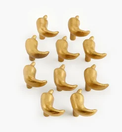 Lee Valley Matte Gold Hot Pepper Knob