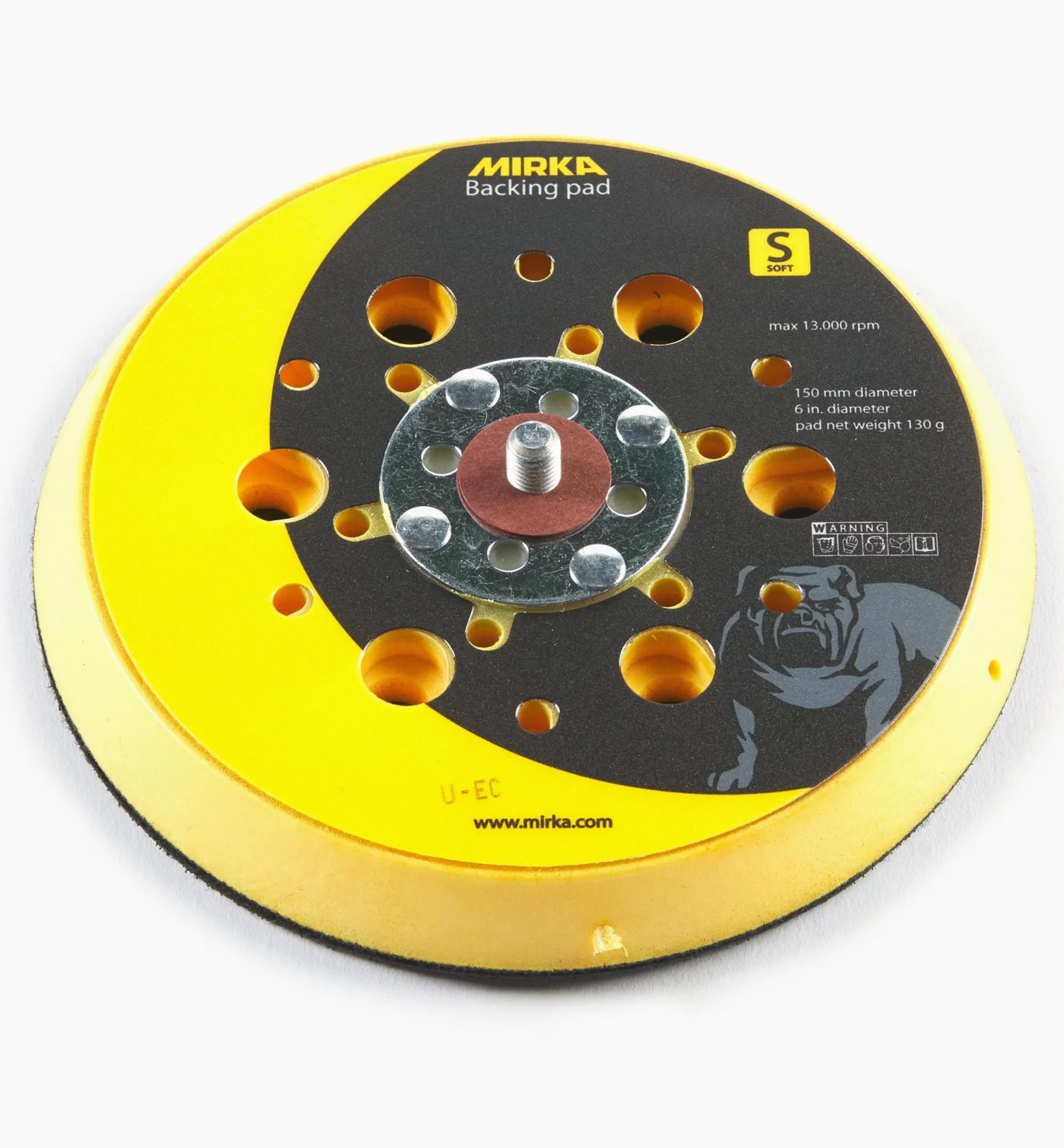 Lee Valley Mirka 48-Hole 6" Grip-Faced Soft Net Vacuum Pad