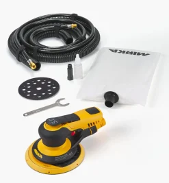 Lee Valley Mirka PROS 6" Pneumatic Sander With Self-Generating Vacuum, 5mm Orbit