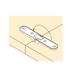 Lee Valley Narrow Flip-Top Hinges