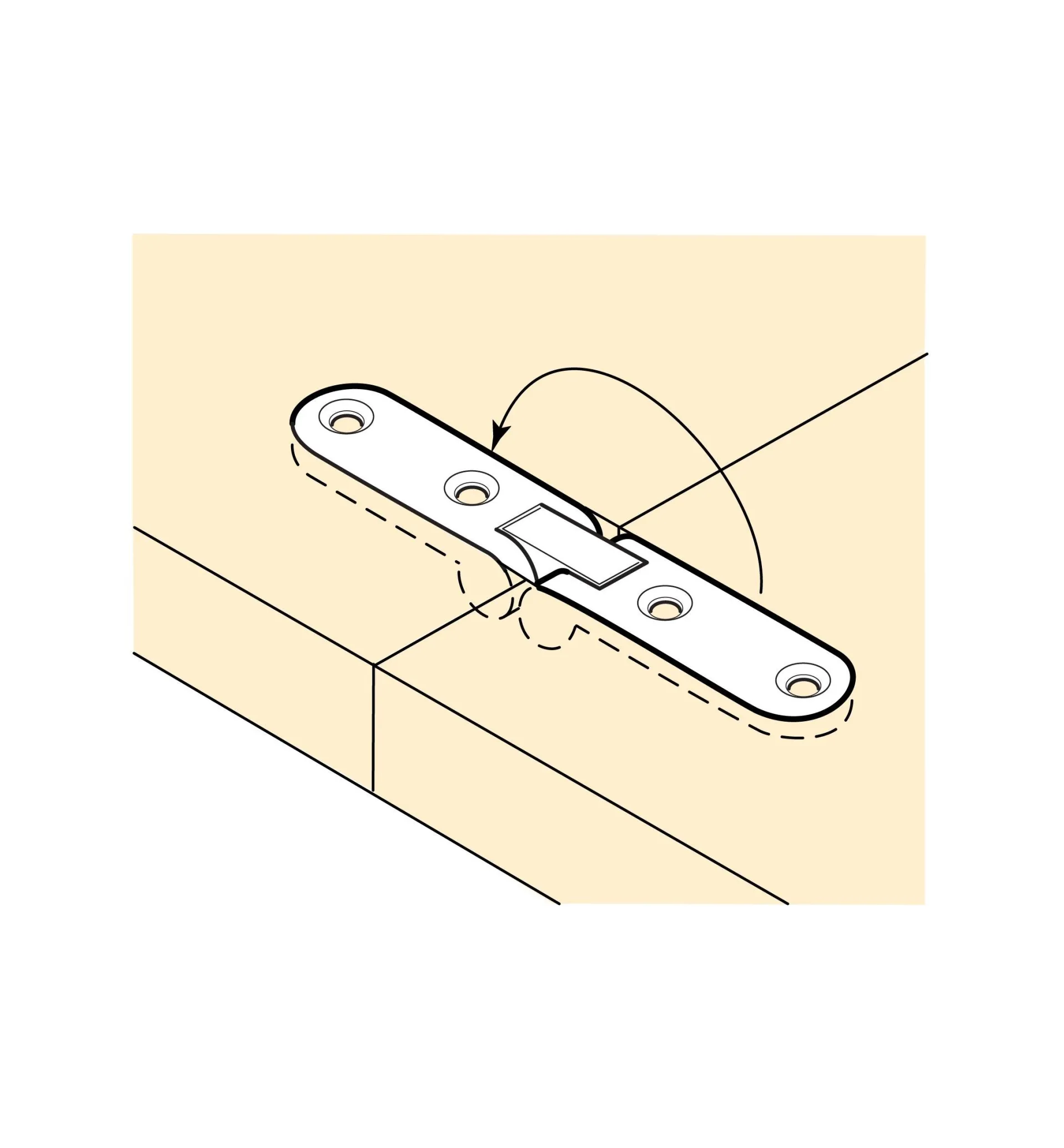 Lee Valley Narrow Flip-Top Hinges