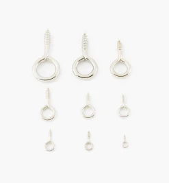 Lee Valley Nickel-Plated Screw Eyes