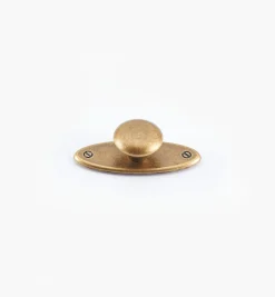 Lee Valley Oval Plate Knob With Escutcheon
