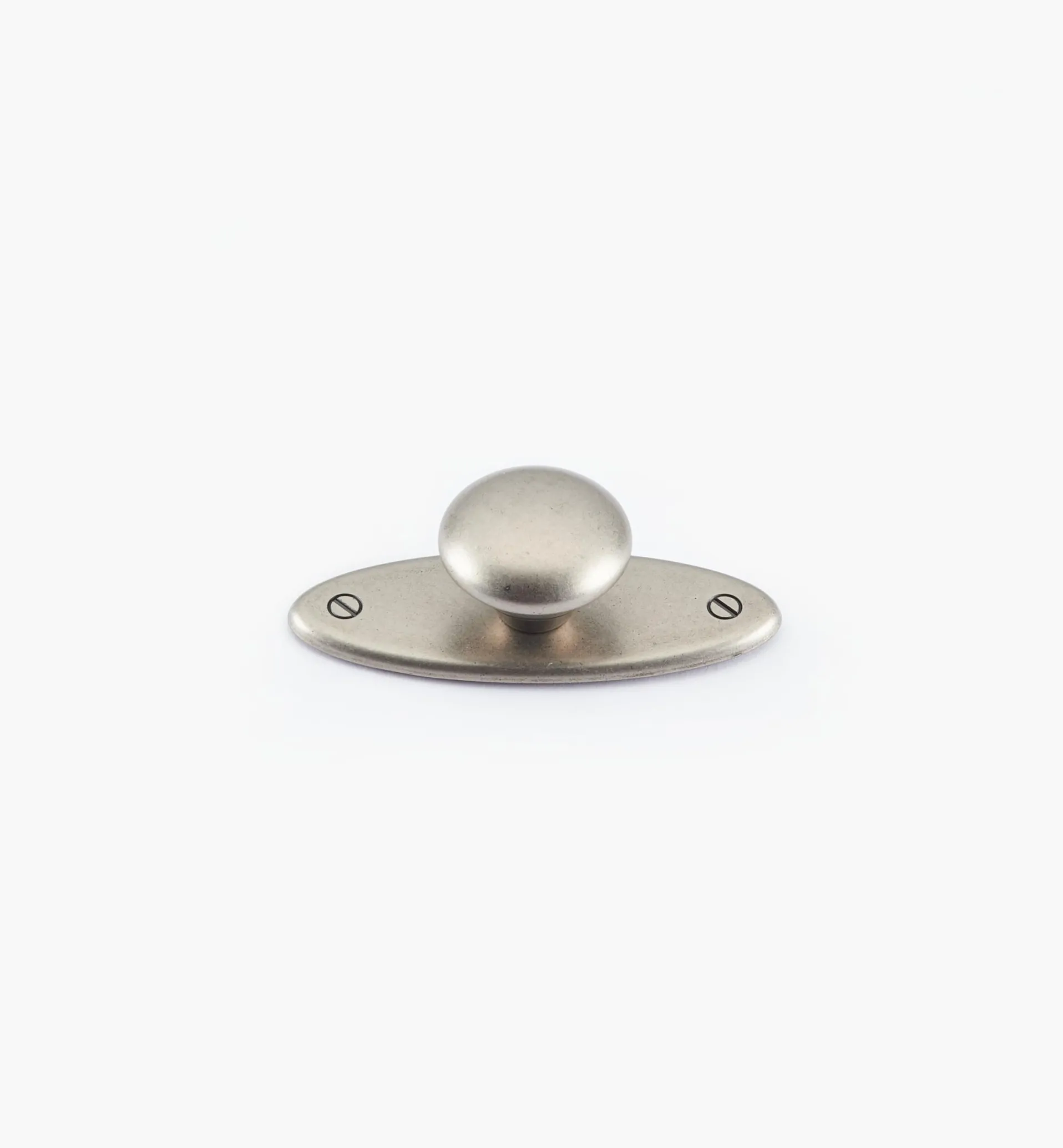 Lee Valley Oval Plate Knob With Escutcheon