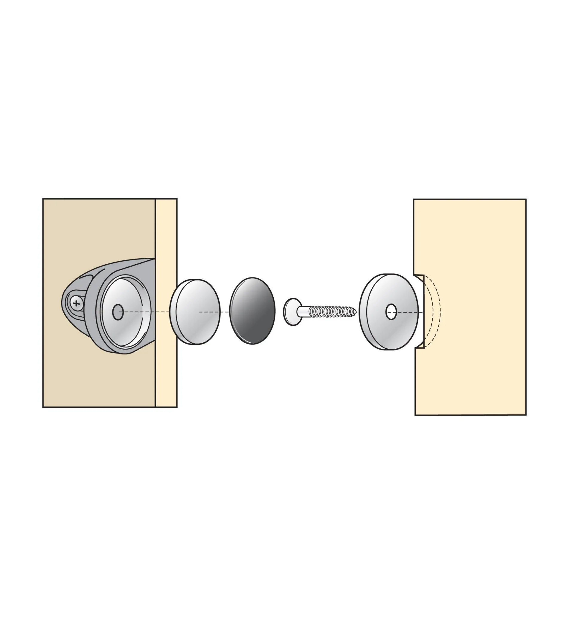 Lee Valley Panel Magnet Cup