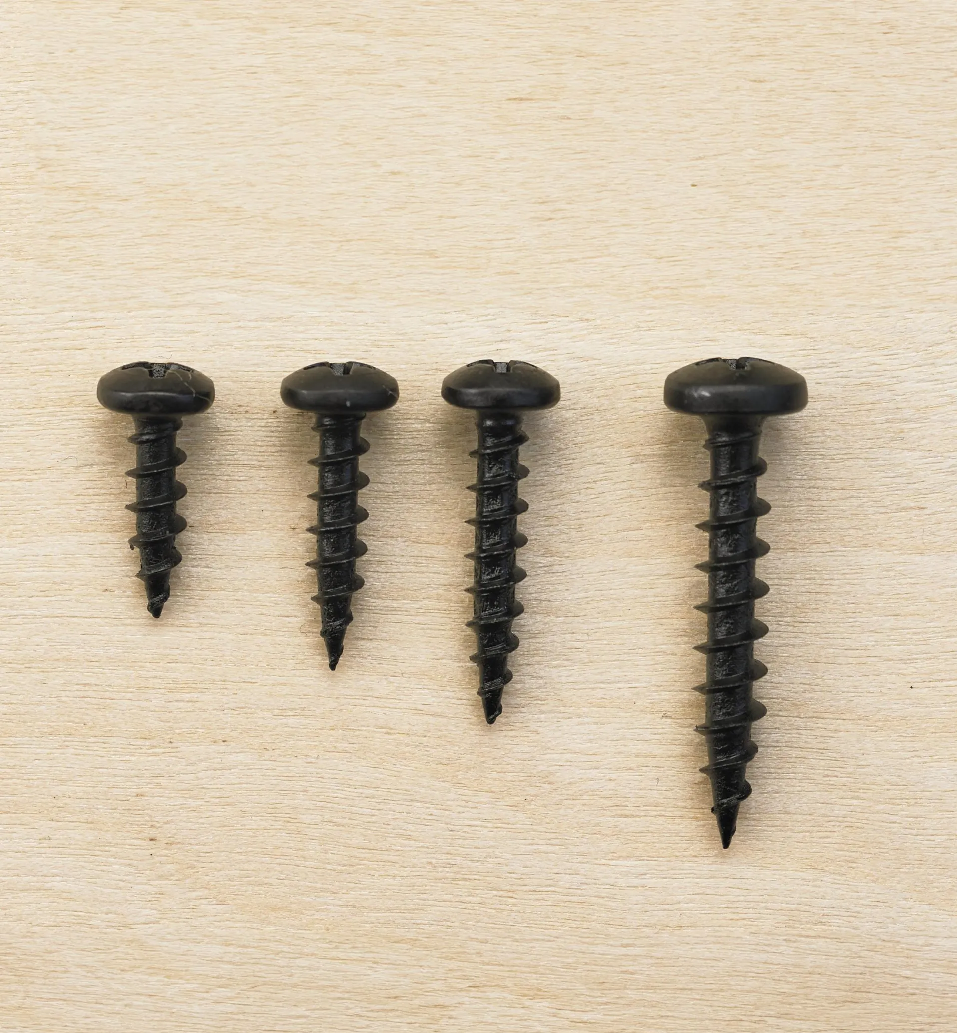 Lee Valley Pan-Head Black Steel Screws