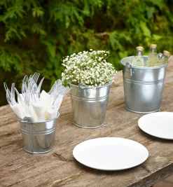 Lee Valley 3-Pc. Galvanized Pail Set